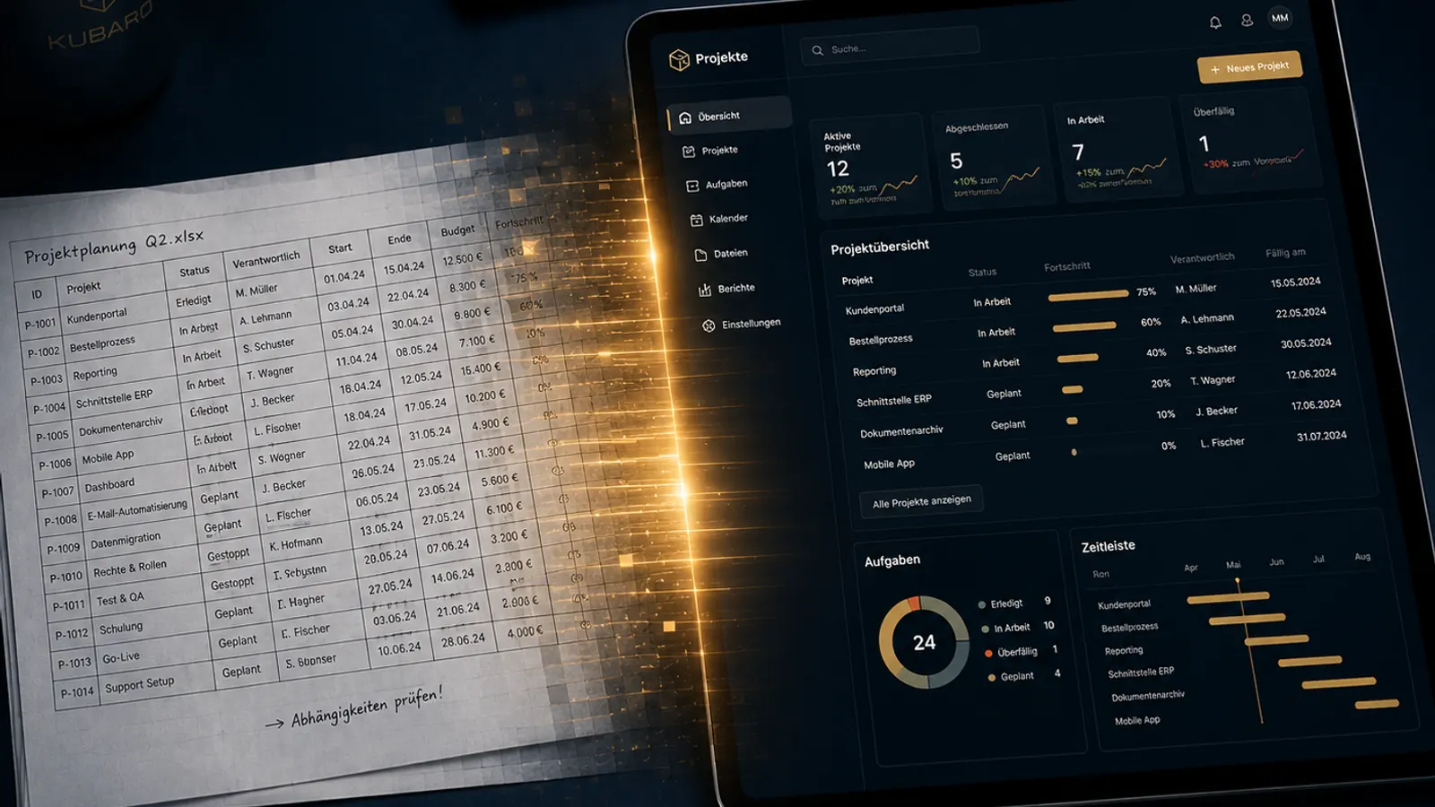 Symbolbild Web-App als Ablösung für Excel